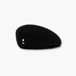 베레트 오리지널 Kangol Wool Beret 504 Cap 남자 여자 모자 패션 숙녀 단색 캐주얼 겨울 모자 가을 및