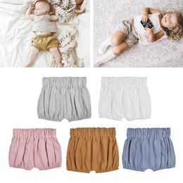 Shorts DHL 100pcs Baby Boy Girls Cotton Infant Ruffle Bloomers Toddler Summer Panties