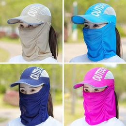 Ball Caps Neck Face UV Protection Breathable Detachable Baseball Cap Shade Hat Sunshade Sun Beach