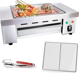Indoor Barbecue Electric Grill Smokeless Stainless Steel Commercial and Family use Griddle Korean BBQ 240223