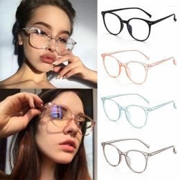 Sunglasses Blue Light Blocking Glasses Oversized Transparent Frame Anti Women Eyeglasses Office Computer Goggles Unisex Eyewear