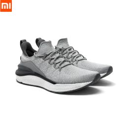 Control Original Xiaomi Mijia Sneakers 4 Outdoor Sports Unimoulding 4D Fishbone Lock System Knitting Upper Men Running Shoes Drop Ship