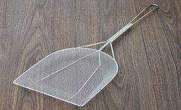 Stainless Steel Diesel Shovel Slag Spoon Oil Philtre Mesh Strainers Colander Greaves Philtre Fried Chicken Special Tools1690414