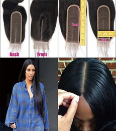 2x6 Lace Closure Human Hair With Baby Hair Peruvian Virgin Human Hair Closure For Black Women Lace Deep Middle Part With Bund5350423