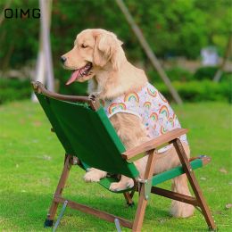 Hoodies OIMG Comfortable Big Dog Summer Wear Golden Retriever Labrador Border Collie Fashion Pet Clothes Medium Large Dogs Thin Tshirt