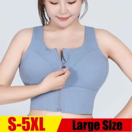 Bras Cloud Rise Fitness Sports Bra for Big Laides Women High Support S5XL Underwear Home Yoga Tank Top Plus Size Vest Running Shirt