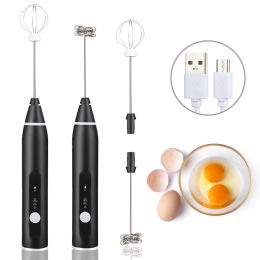 Tools Milk Frother USB Rechargeable Cappuccino Milk Foam Maker Machine Egg Whisk Mini Coffee Mixer Electric Blender Kitchen Suppliers