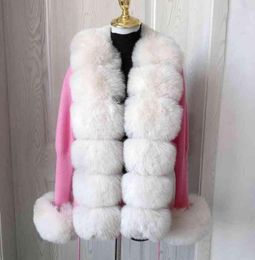 Women039s Fur New Women New Knit Sweater Vest nte Autumn Egante Knitted Sweater With Faux Fox Fur Collar Women Fashion Jacket F7322401
