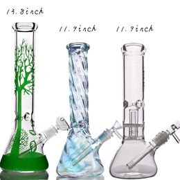 Thick Beaker Smoking Pipe Glass Bongs Oil Rigs Downstem Perc Water Pipes Bubbler Recycler Dab Rig Smoke Accessories for Tobacco