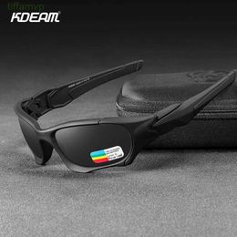 Luxury Designers Sunglasses Kdeam Outdoor Sports Polarised Men Curve Cutting Frame Stress-resistant Lens Shield Women 2bfh