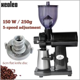 Tools XEOLEO Espresso Coffee grinder Electric Coffee grinder Flat burr grinder household Espresso machine Coffee bean Miller 220V/110V