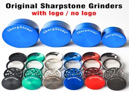 SharpStone Herb Grinder Smoking Accessories 40mm 50mm 55mm 63mm 4 parts tobacco grinders cnc teeth Philtre net dry herb vaporizer p5673537