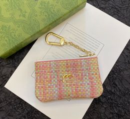 New Woven Pattern Card Holder Women's European and American Fashion Organ Card Holder Coin Purse Multiple Card Slots Large Capacity