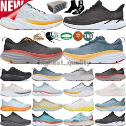 ONE Running Shoes For Men Women Bondi Clifton 8 Carbon Athletic Shoe Shock Absorbing Road Highway Climbing Mens Womens Jogging Runners Outdoor Designer Sneakers