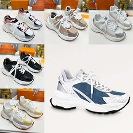 Designer Run 55 Spor Dealers Erkek Kadın Ayakkabı Platformu Eğitmenleri Kauçuk Dış Tabanı Günlük Ayakkabı 36-45 Kutu 483