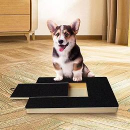 Scratchers Dog Nail Scratch Board with Builtin Treat Box Wooden Puppy Nail Grinding Pad Dog Nail File Board Sandpaper Board Scratcher