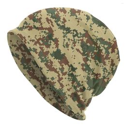 Berets Vintage Camo Bonnet Homme Fashion Knitted Hat For Women Men Warm Winter Military Army Camouflage Beanies Caps