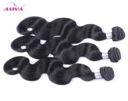 Indian Virgin Remy Hair Weaves Bundles Body Wave 3 Pcs Unprocessed Raw Indian Virgin Human Hair Extensions Natural Colour Dyeable T9873969