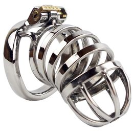 Chastity Cage Stainless Steel Cockgage Chastity Device Penis Cage Male Chastity Belt Anti-off Ring Bondage SM Sex Toys