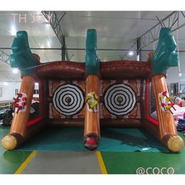 wholesale free shipment,outdoor activities flying target challenge inflatable axe throwing games, two players inflatable axes dart carnival games