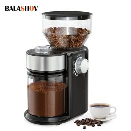 Tools 220V Automatic Burr Mill Coffee Grinder, Coffee Bean Grinding machine for Espresso, Coffee Filter, French Press and Percolator
