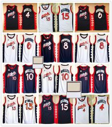 Mitchell and Ness 1996 USA Dream Team Basketball Jerseys Custom 15 Hakeem Olajuwon 6 Penny Hardaway 4 Charles Barkley 10 Reggie Mi7311904