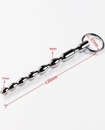 7135mm Stainless Steel Urethral Beads Penis Plug Cock Ring Urethral Plug Dilators Sounding Insert Rod Sex Toys For Men7728065