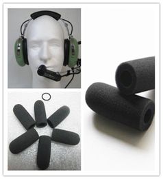 10pcs Foam windscreen mic windshields quality foam cover suit for David Clark M7 headset microphones6159382