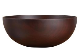 Bowls Natural Wood Round Bowl Handmade Craft Tableware Fruit Rice Kitchen6480483