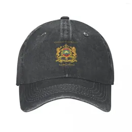 Ball Caps Kingdom Of Morocco Royaume Du Maroc Moroccan Emblem Cowboy Hat Cosplay Hood Luxury Cap For Men Women's