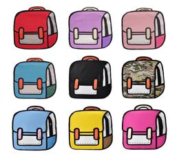 Fashion 3D Cartoon Backpacks Cute Mummy Bags 2D Drawing Back Bag Women Backpack Jump Style Comic Unisex Travel Baby Care Bag5148516