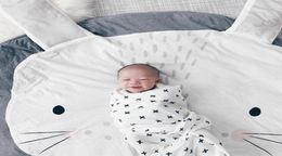 Whole 1 Piece Round Newborns Baby Soft Play Mat Cartoon with Ear Playing Bedding Carpet Mat P157740603