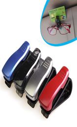 BlackSilverRedBlue Universal Car Accessory Sun Visor Sunglasses Eye Glasses Card Pen Holder Clip 50PcsLot 8718689