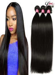 Brazilian Straight Human Hair Weave Bundles Unprocessed Brazilian virgin hair straight Brazilian Straight 100 Human Hair Weave Bu6293139