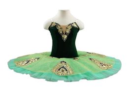 Green Gold ballet tutu costumes Royal blue gold pancake tutu girls ballet tutus professional tutu Burgundy nutcracker ballet costu4928784