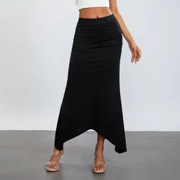 Skirts Women Summer Solid Colour Long High Waist Skinny Bodycon Party Streetwear