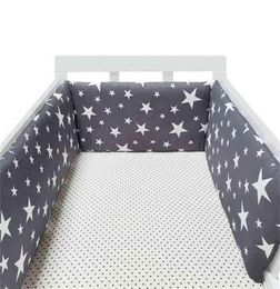 baby nursery Nordic Stars Design Baby Bed Thicken Bumper Crib Around Cushion Cot Protector Pillows borns Room Decor 2108124049032