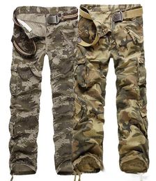 Men Cargo CAMO COMBAT pants mens overalls camouflage trousers high quality straight clothing size 28403391051