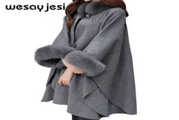 Winter Coat Women Cardigan Poncho And Capes womens knitwear Women manteau femme Cloak Long sleeve womens sweaters 2018 winter S1188049631