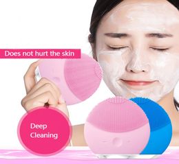 Silicone facial cleansing beauty face massager brush deep pores clean skin care tools waterproof massage cleanser4936491