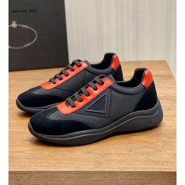 praddalies pada prd Man Famous Flexible Brands Americas Cup Runner Fabric Sports Shoes Embossed e Sneakers Rubber Shoe Men Patent Leather Technical Sole QUTA