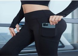 Women Sport Leggings Yoga Pants With Pockets for Womens High Waist Gym Workout Legging Running Tights S M L XL 2XL2984283