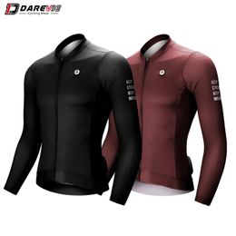 DAREVIE Man Cycling Jersey Summer Breathable Long Sleeve Mens Cycling Clothing MTB Road Anti-UV Mens Cycling Shirt 240219