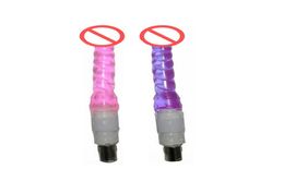 Latest Sex Machine Accessories C17 Waves Gspot Anal Dildo 18cm Long Machine Use Female Masturbator5358335