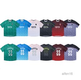 Trapstar T-shirts Mens Football Jersey Tee Women Summer Casual Loose Quick Drying T Shirts Short Sleeve Tops fashion