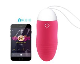 Vibrators APP Bluetooth Wireless Remote Control Jump Egg Waterproof Strong Vibrating Eggs Sexo Vibrator Adult Toy Sex Products For6117072
