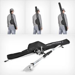 Accessories Oxford Cloth Waterproof Fishing Rod Carrier Adjustable Pole Storage Case Bags