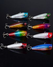 Topwater Floating Sea Bass Crankbait Lure Poper Fishing Hooks Bait 65cm 66g pesca minnow PS Painted Plastic baitfish2602901