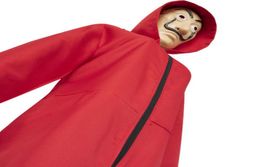 Without Mask La Casa De Papel Coplay Costume Salvador Dali Cosplay Costume Masque Realistic Party Clothes Jumsuits Suit DDA4124713019