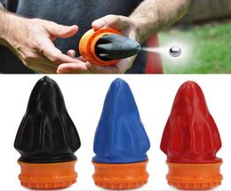 Novelty toy outdoor big powerful rubber slings skin capsule round pocket slingss cup shooting hunting game sling s cap ou4393667